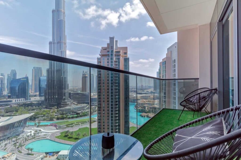 Interno di un appartamento appena ristrutturato a Dubai